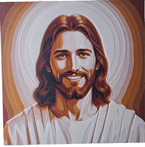 Portrait jésus souriant - de,