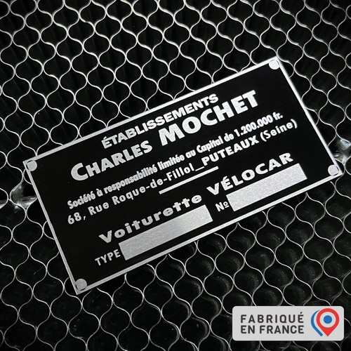 Plaque constructeur mochet - constructeur,