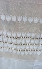 RIDEAU VOILAGE BLANC  VINTAGE