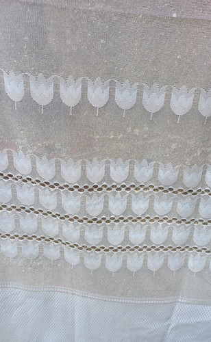 Rideau voilage blanc vintage - ,
