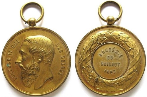 Médaille académie hainaut - médaille, du