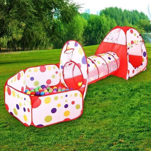 Tente enfant pièces tunnel - 3,