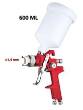 Pistolet à Peinture HVLP 600ml Buse 1,4mm Triple Réglage