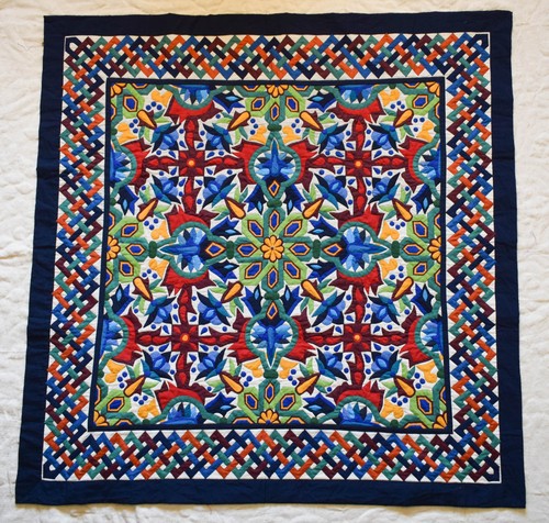 Tapisserie murale patchwork