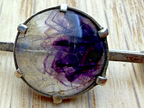 Broche vintage argent - en,