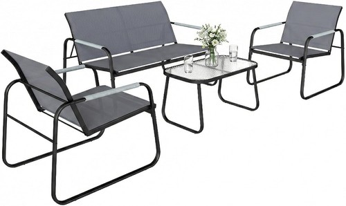 Salon jardin pièces acier - 4,