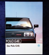 VW Polo 86C 2F Coupe G40 G 40 Brochure 1.1992