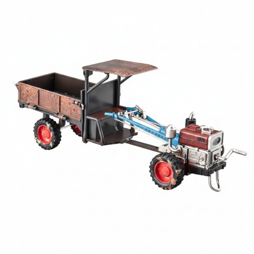 Tracteur main avec remorque - à,
