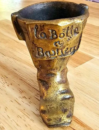 Vintage solid brass boot match - boot,