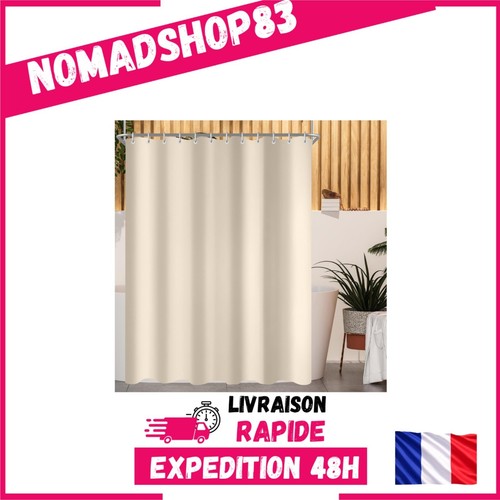 Rideau douche beige - douche,