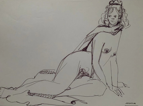 Très beau dessin féminin - très,