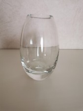 Vase boule en verre épais