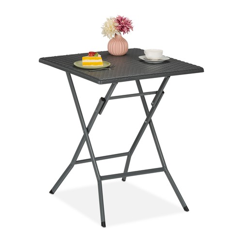 Table jardin aspect - de, rotin