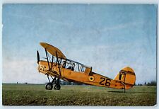 c1950's Belgium Force Aerienne Belge Biplane 26 Unposted Vintage Postcard
