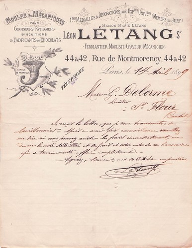 Paris tinsmith letang 1899 - paris,