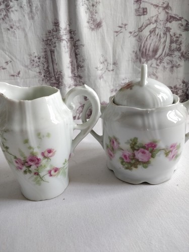 Pot lait sucrier porcelaine - lait,
