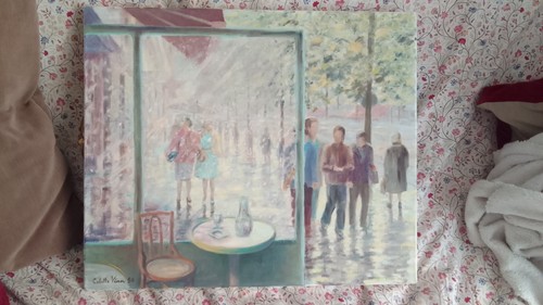 Huile sur toile - colette, vian
