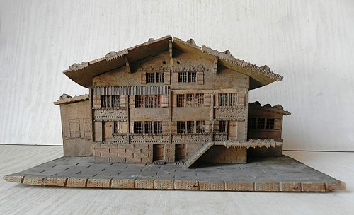 Chalet bois maquette - chalet,