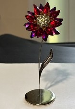 Swarovski Crystal ~ Paradise Red Flower Domoni Light Siam 848452 Figurine