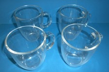 4 TASSES EN VERRE