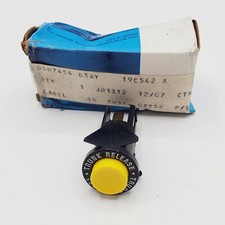  1980-2004 Ford Mustang Trunk Release Button In Correct Yellow D3AY-19C542-A Nos