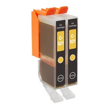 2 Cartouches d'encre Jaune pour Canon PIXMA iP4700, MP560, MP640, MX860