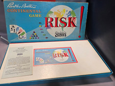 Continental RISK Board Game 1959 Parker Brothers Wooden Pieces Rare Vintage