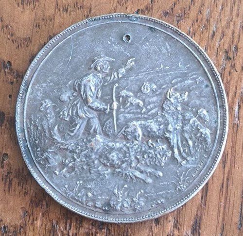 Médaille bronze argenté club - bronze,