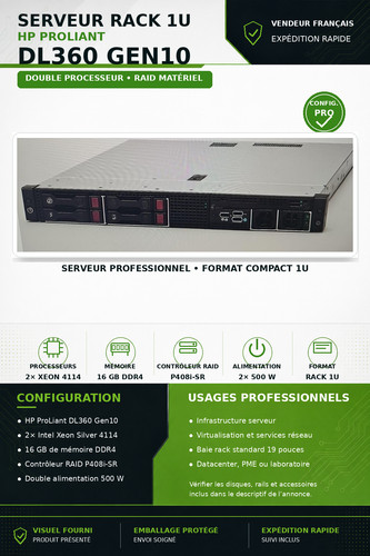 Proliant dl360 gen10 - gen10, –