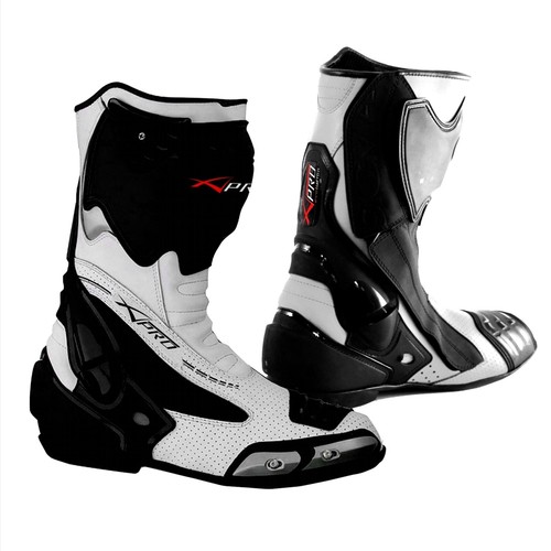 Bottes racing cuir vachette - cuir,