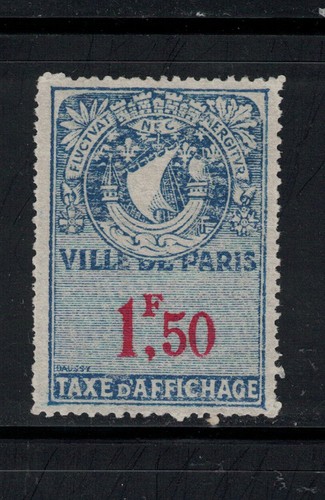 Timbre fiscal affichage ville - timbre,