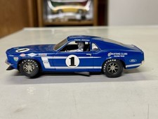Hornby SCALEXTRIC 1:32 slot cars #1 FORD BOSS 302 MUSTANG Trans-Am PETER REVSON