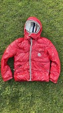 Moncler Red Glossy Down Jacket