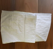 Protège Sommier Cache Sommier 140X190 Broderies Style Dentelle Du Puy 100% Coton