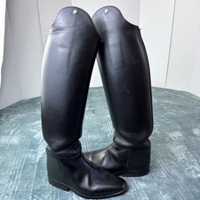 Petrie Anky Dressage Boots Tall Black Leather 7.5-8? Equestrian Horseback Riding