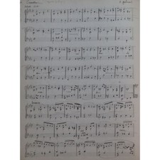 Pièces diverses manuscrit