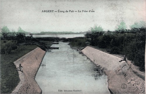Cpa argent étang du puit - Étang,
