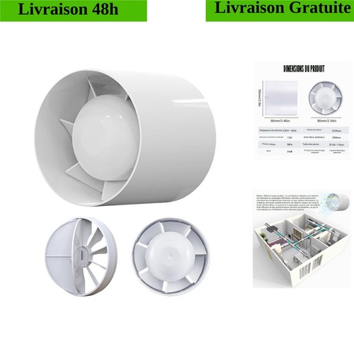 Ventilateur tubulaire 100 - , mm