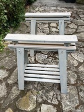 tretaux bois blanc peint blanc 