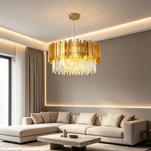 Lustre cristal moderne - lustre, moderne,2
