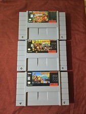 Donkey Kong Country 1, 2 & 3 Bundle Super Nintendo SNES VIDEO GAMES