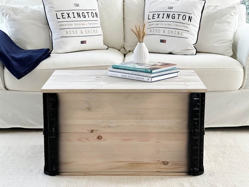 Coffre table basse bois - coffre,