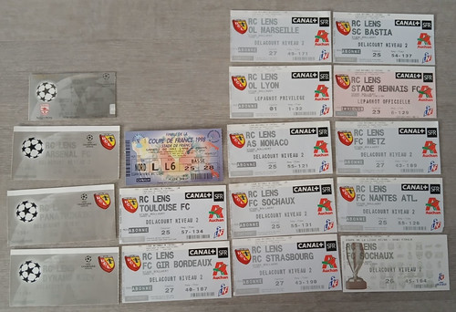Lot 17x ticket football - 17x,