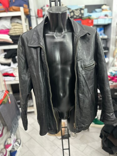Giallo cromo veste cuir man - veste, en