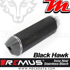 Silencieux échappement Remus BlackHawk inox noir race BMW R 1250 RS Euro5 - 2021