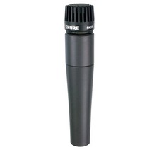 Shure SM57 Dynamic Cardioid Instrument Microphone With Zipper Pouch and Clip