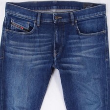 Hommes Diesel D-STRUKT Ajusté Straight Élasthanne Bleu Jeans W33 L32