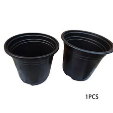 Pots de plantes en plastique de qualité supérieure pot de fleurs noires pour d