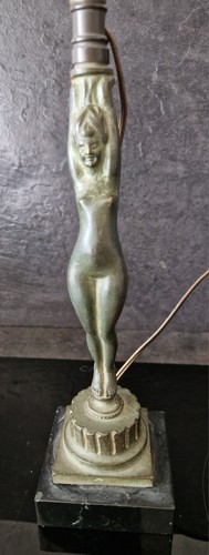 Lampe art deco bronze serge - bronze,