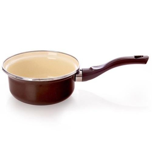 Casserole émail marron 14 - émail,